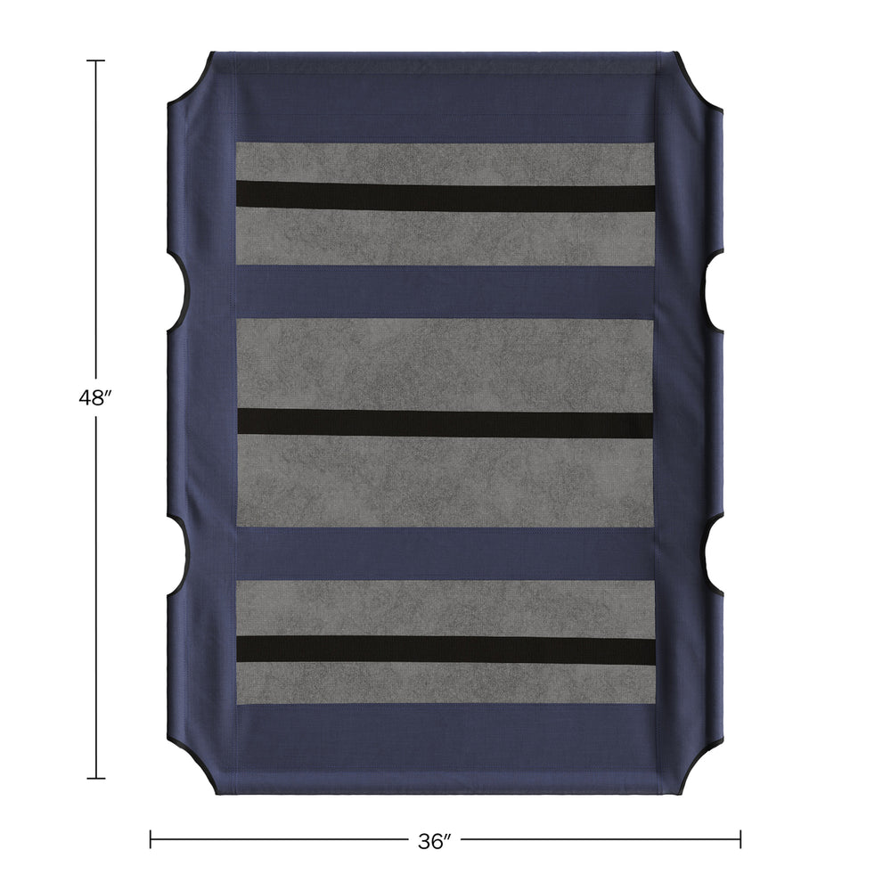 Elevated Dog Bed Cover 48x36in Pet Bed Cover Mesh Panel Indoor/OutdoorBlue Image 2