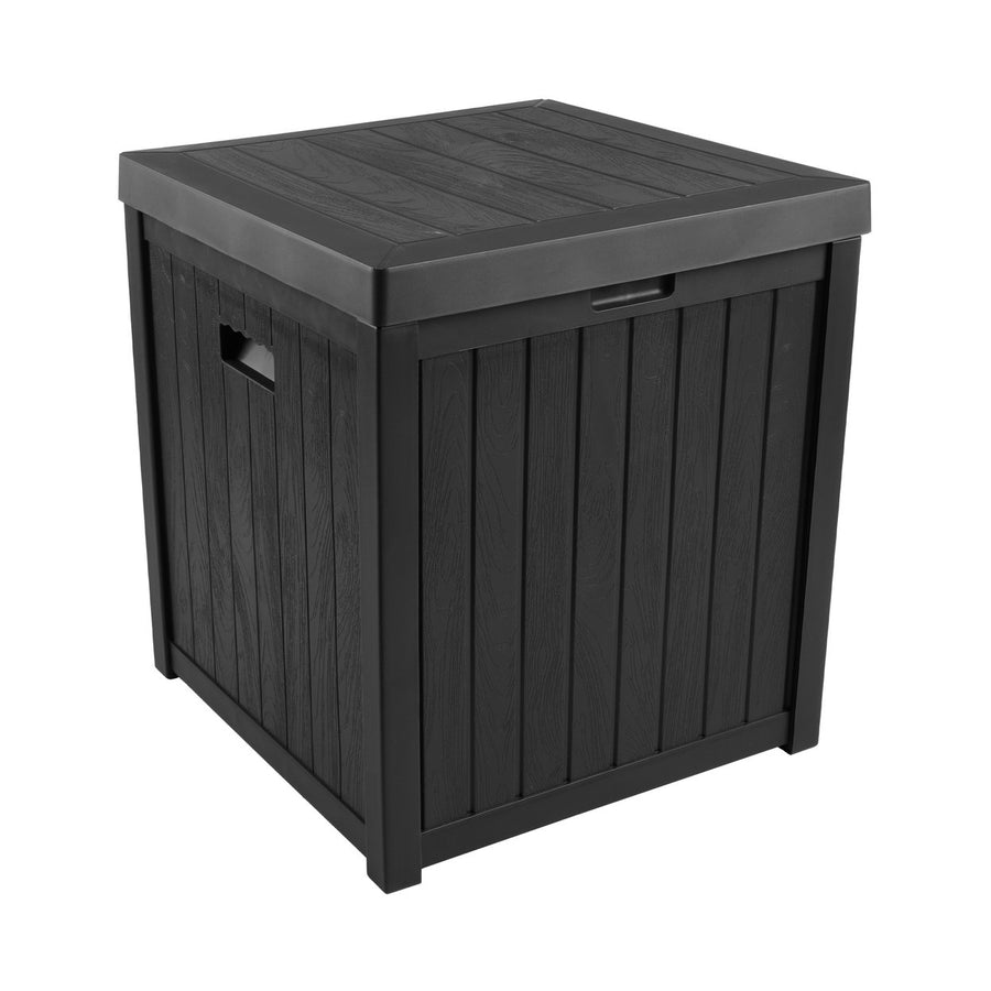 Outdoor Indoor 50 Gallon Storage Container Resin Deck Box 22 x 24 Inch Image 1