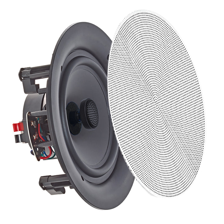 Set of (6) Vaiyer 6.5 Inch 8 Ohm 200 Watts Frameless SpeakersFlush Mount in-Wall in-Ceiling 2-Way Mid Bass Woofer Image 3