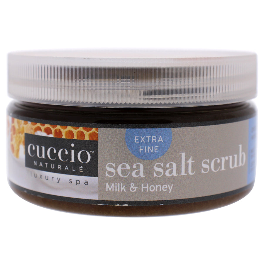 Cuccio Naturale Sea Salt Scrub - Milk and Honey 8 oz Image 1