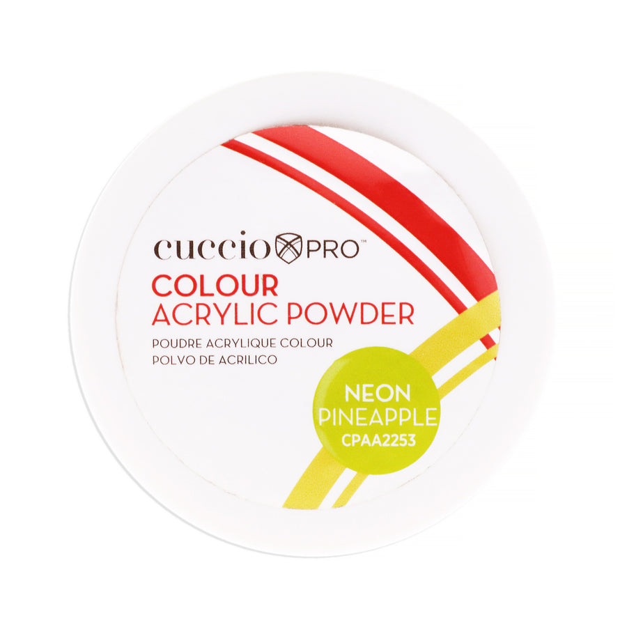 Cuccio PRO Colour Acrylic Powder - Neon Pineapple 1.6 oz Image 1