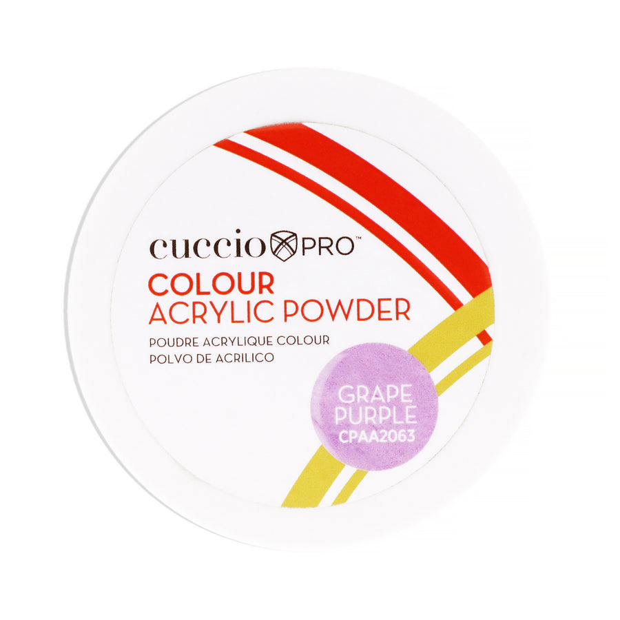 Cuccio PRO Colour Acrylic Powder - Grape Purple 1.6 oz Image 1