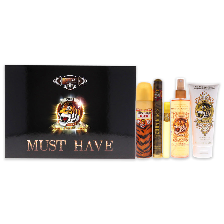 Cuba Must Have Tiger 5 Pc Gift Set 5 Pc Gift Set Image 1