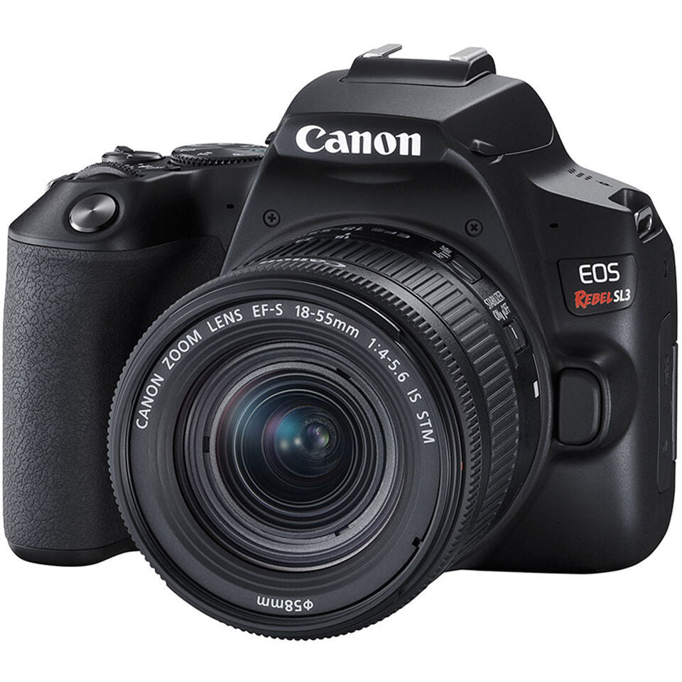 Canon EOS Rebel SL3 DSLR Camera W/ 18-55mm Lens (Black) (3453C002) + 64GB + More Image 2