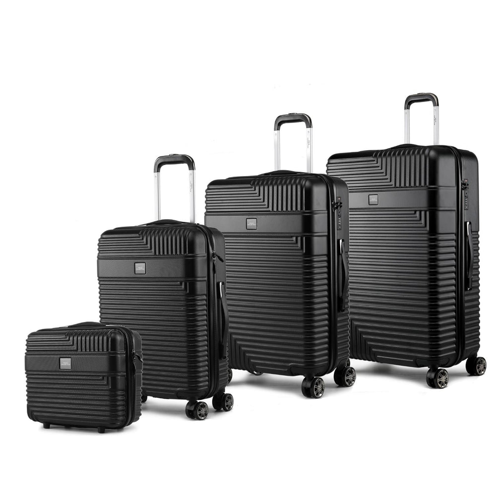 MKF Collection Mykonos Luggage Set- Extra Large Check-inLarge Check-inMedium Carry-onand Small Cosmetic Case 4 pieces by Image 2