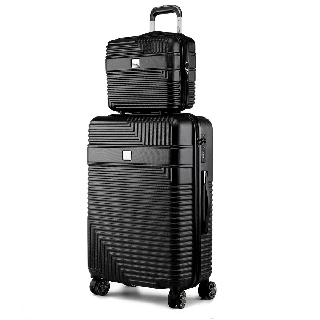 MKF Collection Mykonos Luggage Set with a Medium Carry-on and Small Cosmetic Case 2 pieces by Mia K Image 3