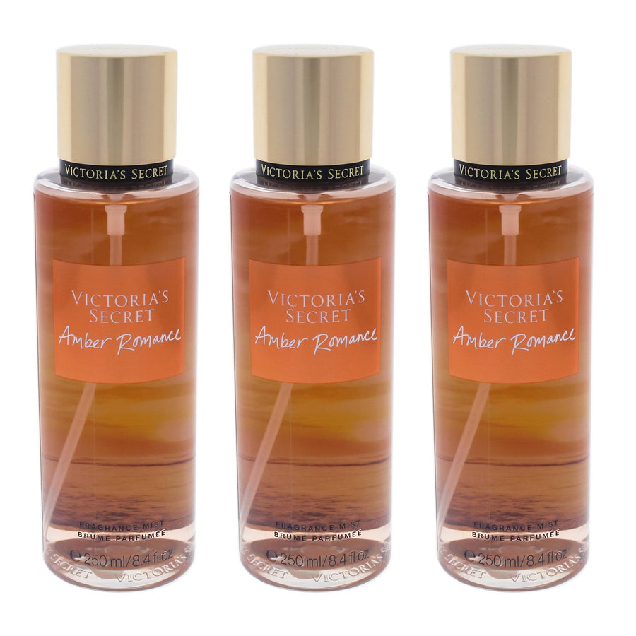 Victorias Secret Amber Romance - Pack of 3 Fragrance Mist 8.4 oz Image 1