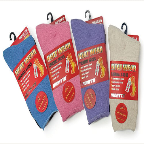 8 Pair Heat Wear Womens or Mens Soft Warm Winter Thermal Socks Image 2