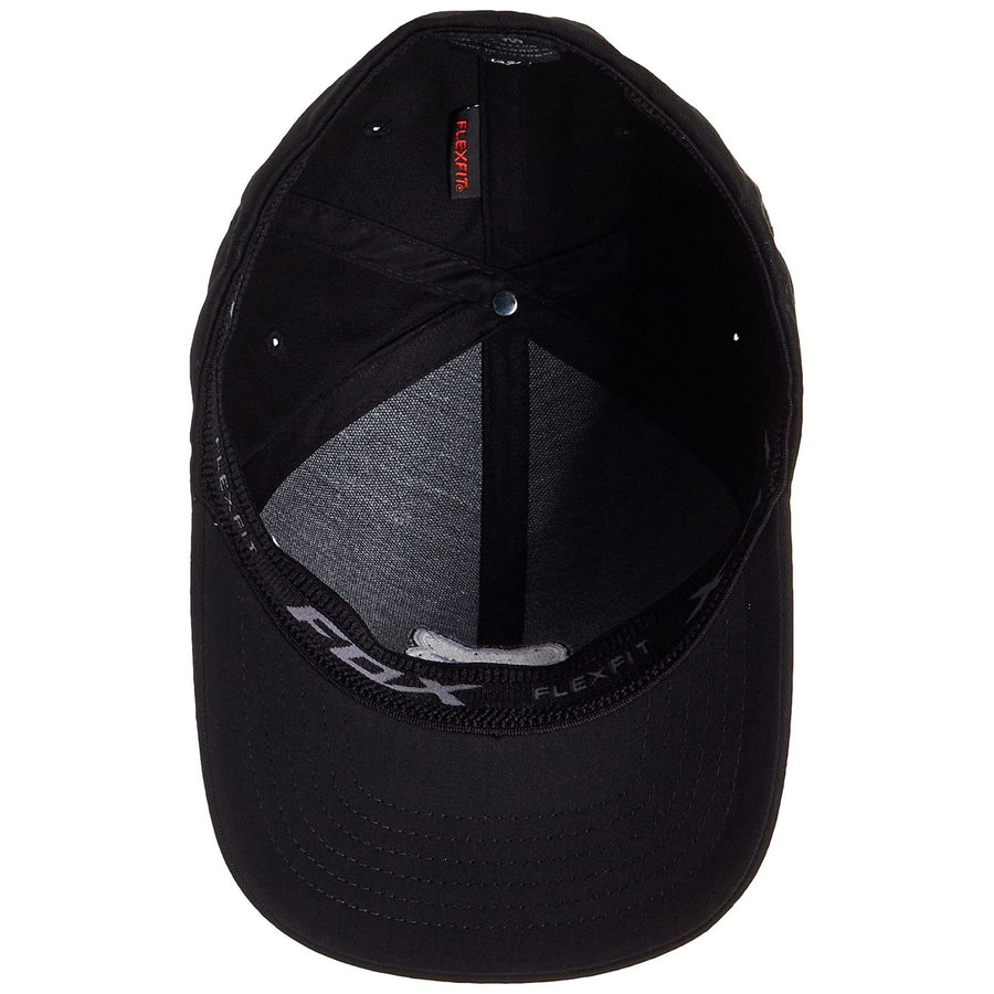Fox Racing Mens Legacy Flexfit Hat Small-Medium BLACK Image 1