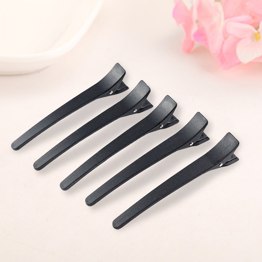 12 Pcs/Set Styling Hairclip Hairstyle Tool Solid Color Plastic Salon Sectioning Grip Clip for Cutting Hair Image 1