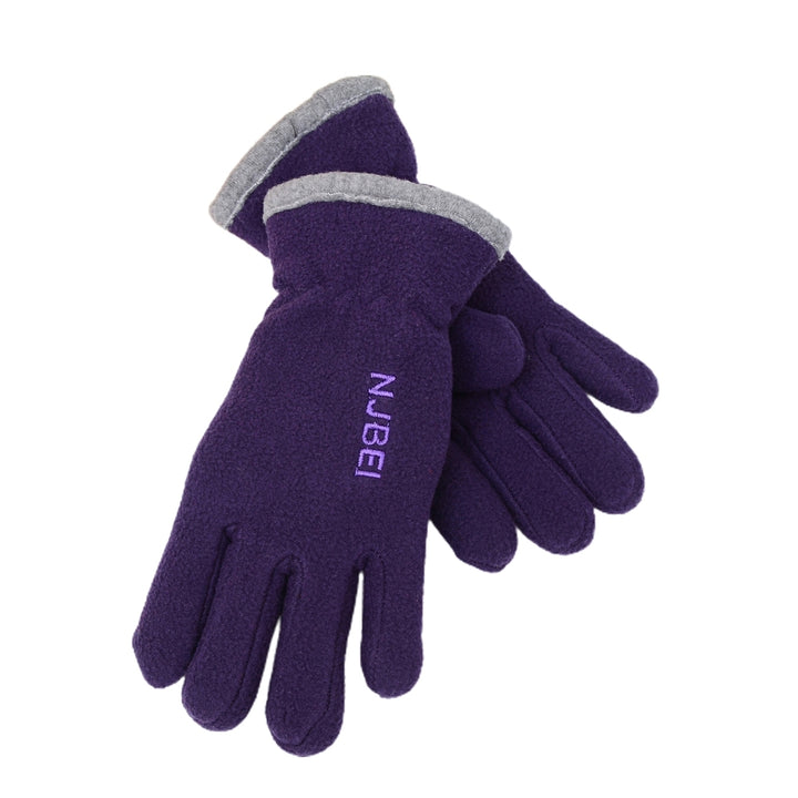 1 Pair Gloves Keep Warm Thickening Fleece Wear-resistant Comfortable Driving Mittens for Children Image 4