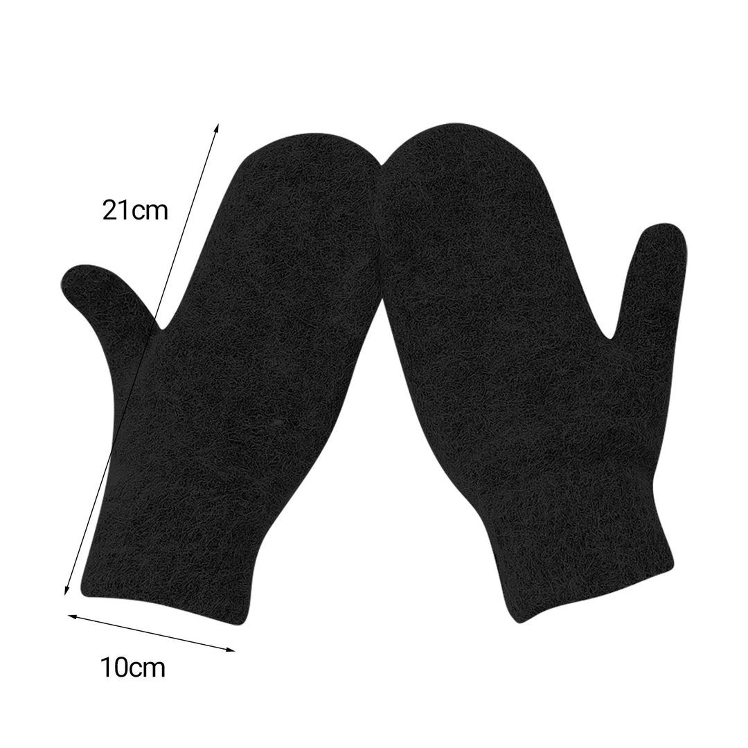1 Pair Cold-proof Ladies Gloves Solid Color Women Accessories High Elasticity Full Finger Gloves for Skiing Image 10