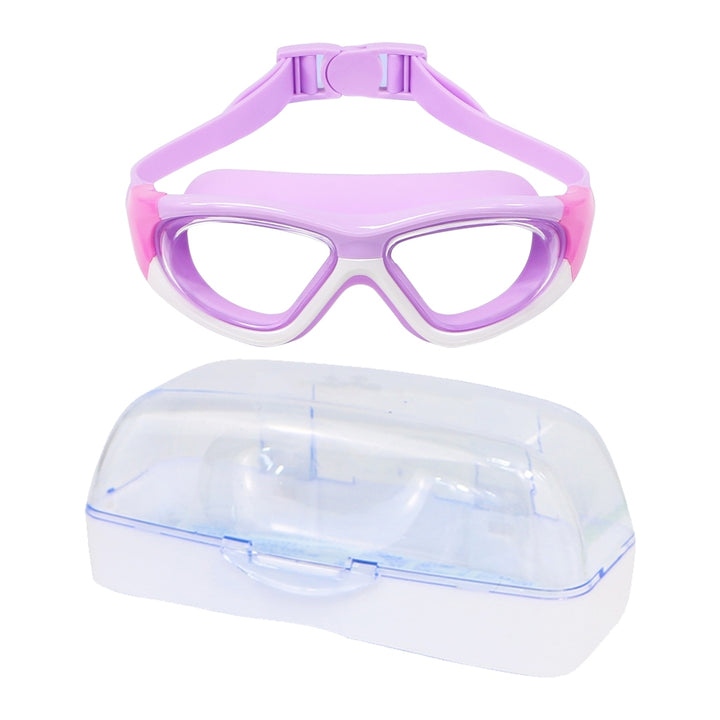 Kids Swim Goggles Adjustable Soft Silicone Clear View Pool Goggles for Sandbeach Image 3