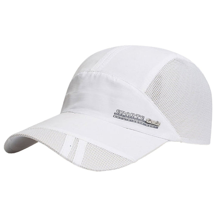 Men Baseball Hat Hollow Out Lightweight Mesh Sun Protection Summer Hat for Running Image 1