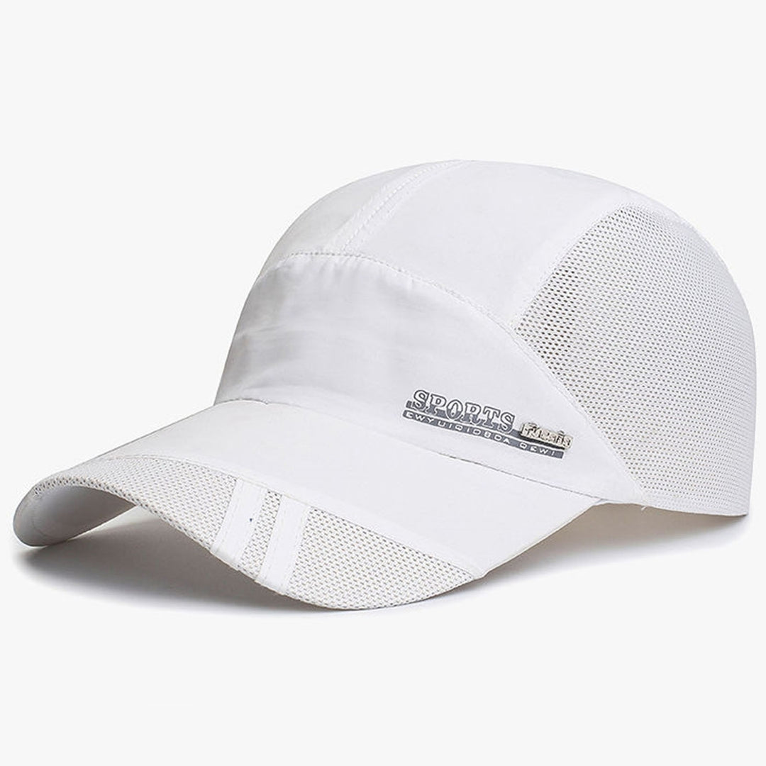Men Baseball Hat Hollow Out Lightweight Mesh Sun Protection Summer Hat for Running Image 12