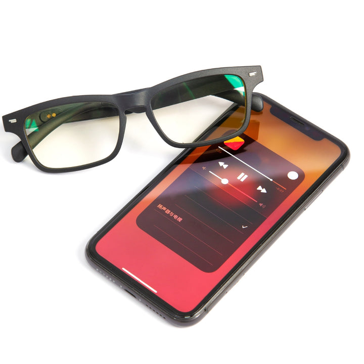Smart Glasses UV Lens Music Function TR Touch Control Bluetooth-compatible 5.0 Dark Eyeglasses for Daily Image 11