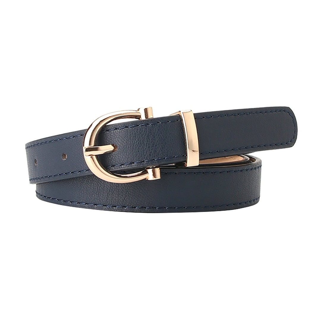 Adjustable Waist Belt Modern Faux Leather Korean Style Women Belt for Shorts Image 10