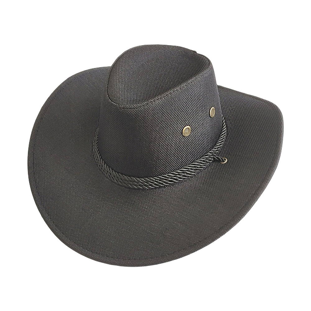 Breathable Cowboys Hat Sunscreen Wide Brim Sweat-wicking Panama Hat Outdoor Supplies Image 2