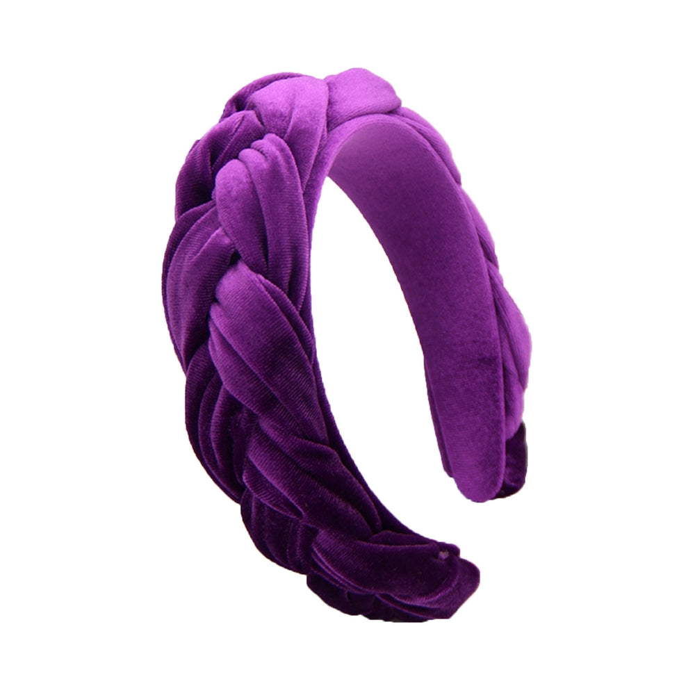 Hair Hoop Soft Fabric Wide Brim Practical Fabric Covered Anti-deformed Hair Band Hair Accessories Image 2