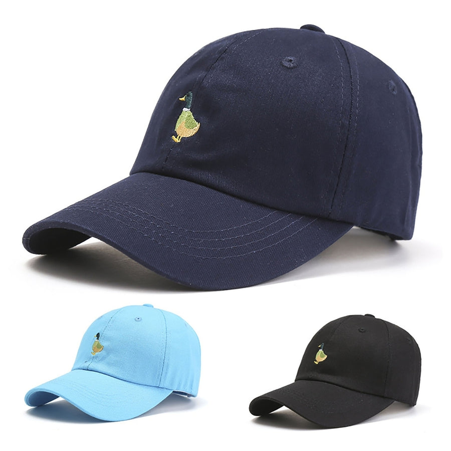 Baseball Cap Duck Embroidery Durable Adjustable Unisex Sun Protection Women Hat Headwear Image 1