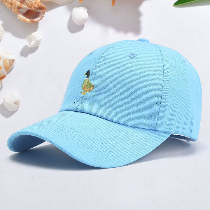 Baseball Cap Duck Embroidery Durable Adjustable Unisex Sun Protection Women Hat Headwear Image 4