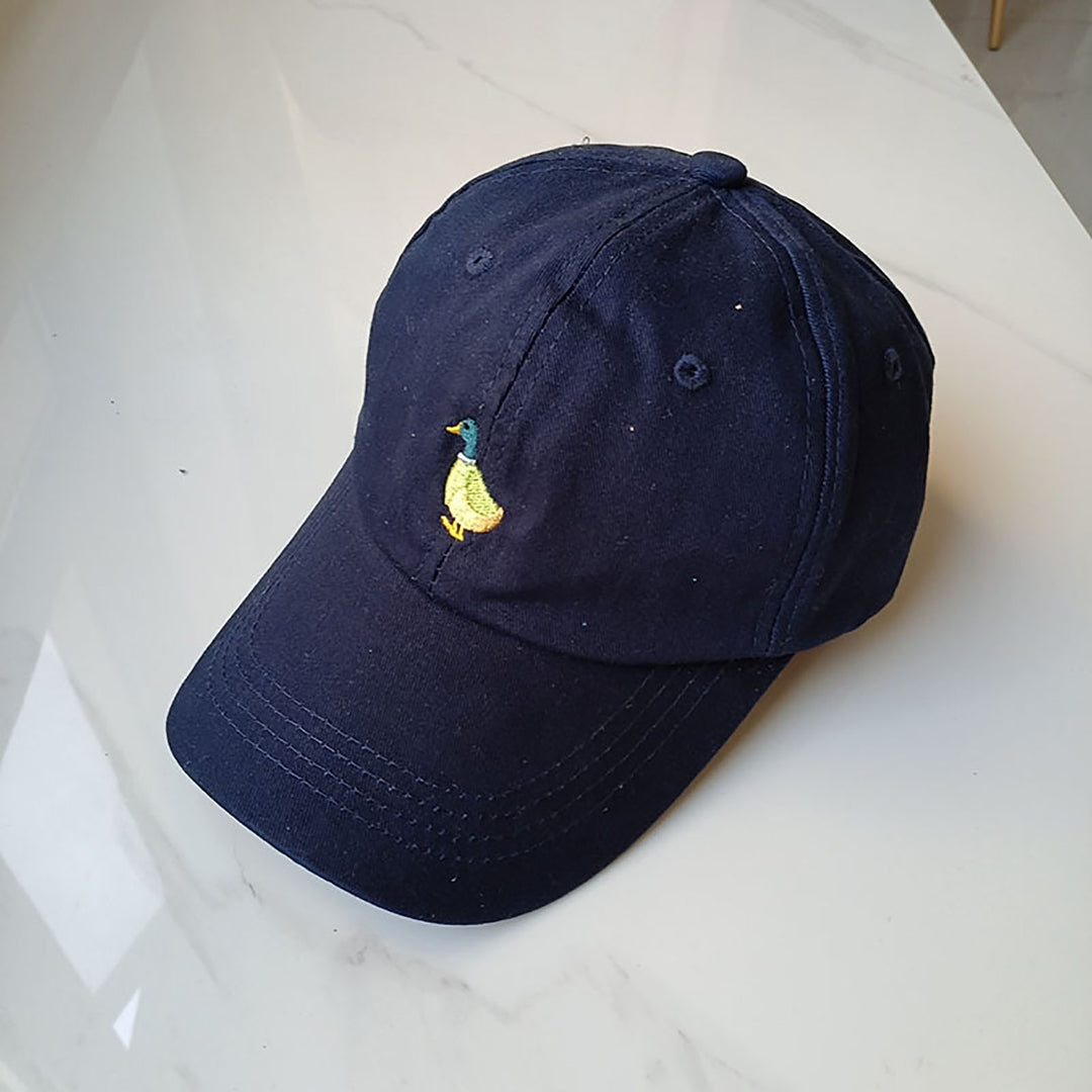 Baseball Cap Duck Embroidery Durable Adjustable Unisex Sun Protection Women Hat Headwear Image 9