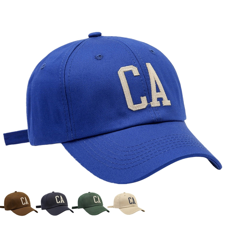 Baseball Cap Letter Embroidery Adjustable Men Unisex Sun Protection Women Hat for Sport Image 1