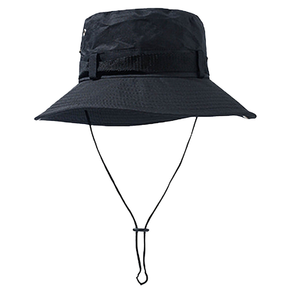 Summer Hat Wide Brim Unisex Hollow Out Super Breathable Sunshade Outdoor Hat Climbing Supply Image 2