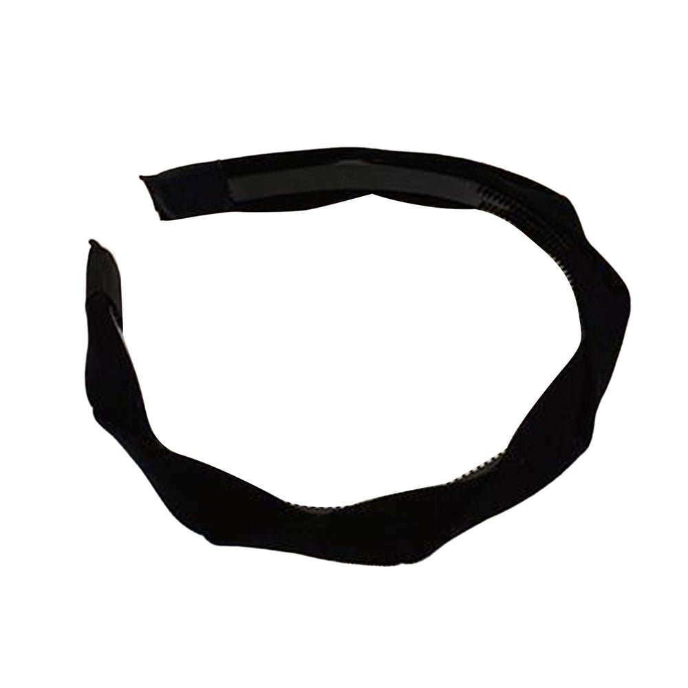 Hair Band All-match Non-yellowing Elegant Decorative Headdress Women Solid Color Wide Braided Headband for Dating Image 2