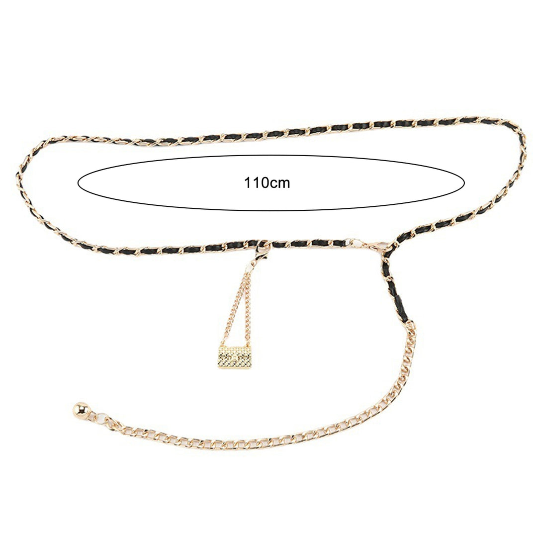 One-loop Waist Chains Mini Bag Metal Faux Gold All Match Belly Chain Party Body Chains for Dating Gifts Image 7