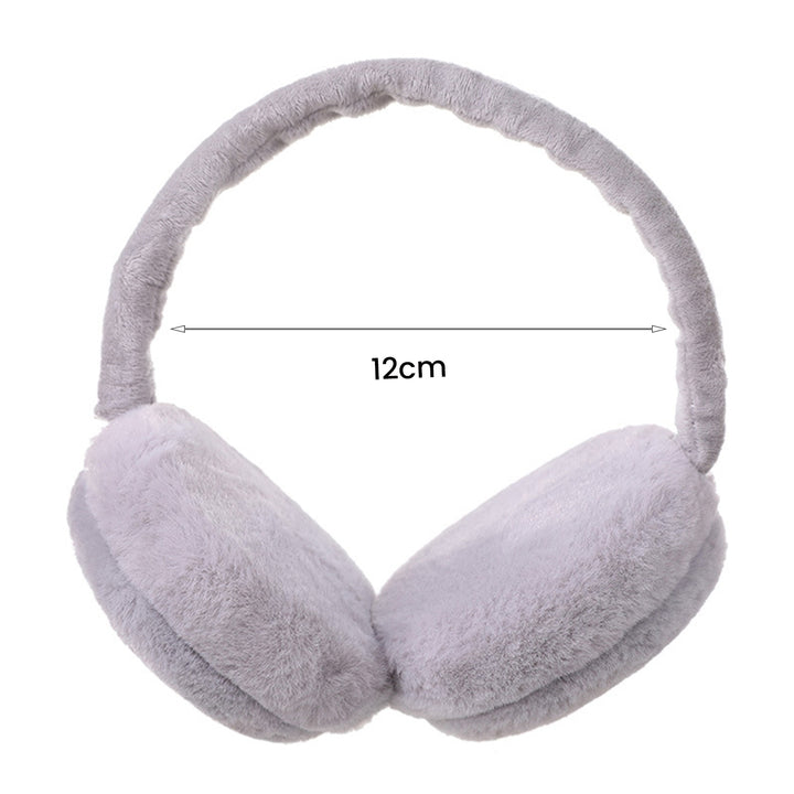 Women Earmuff Folding Plush Solid Color Thickened Soft Ear Protection Comfortable Autumn Winter Girls Ear Warmer for Image 11