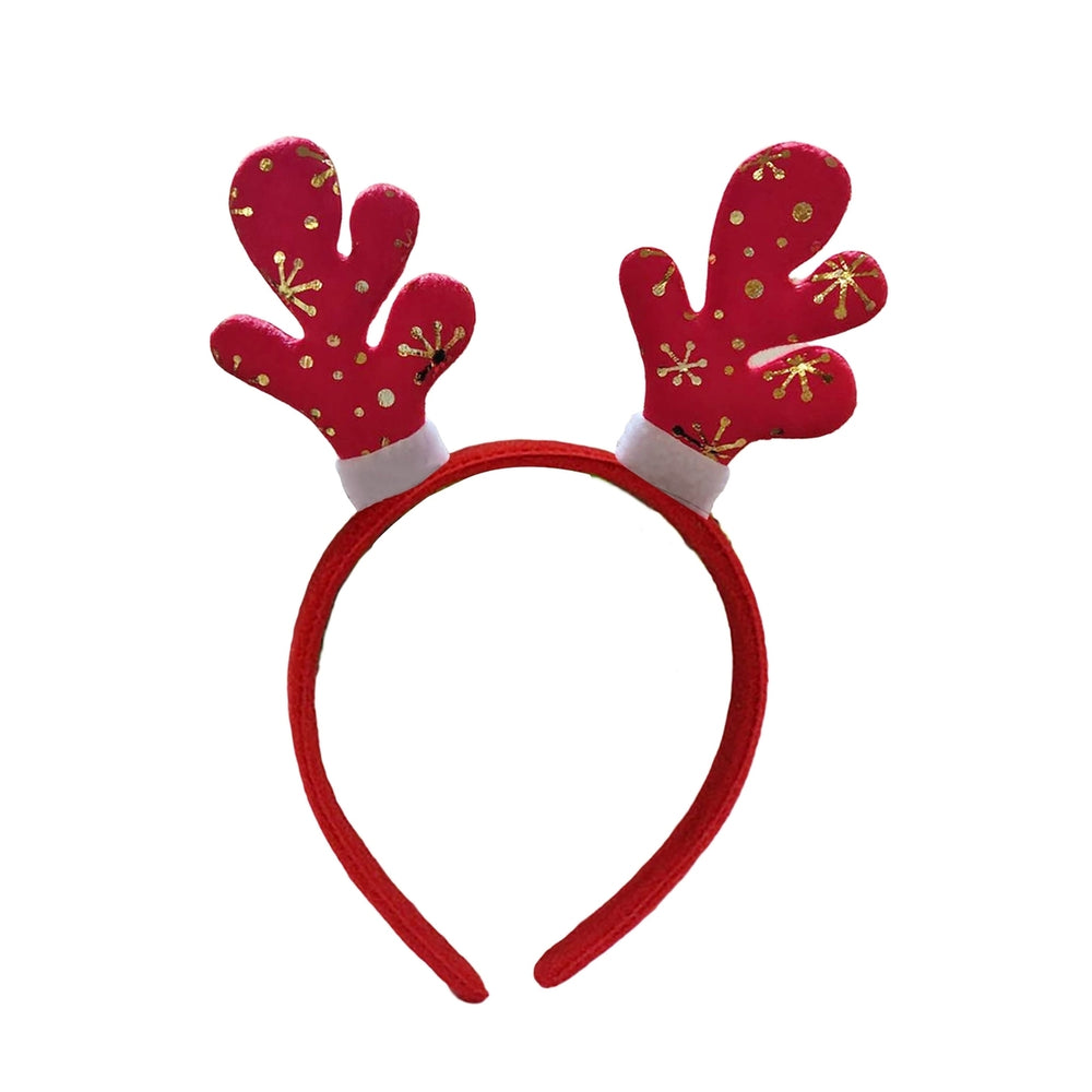 Christmas Headband Festive Decorative Lightweight Xmas Santa Elk Antlers Children Adults Hairband for Party Image 2