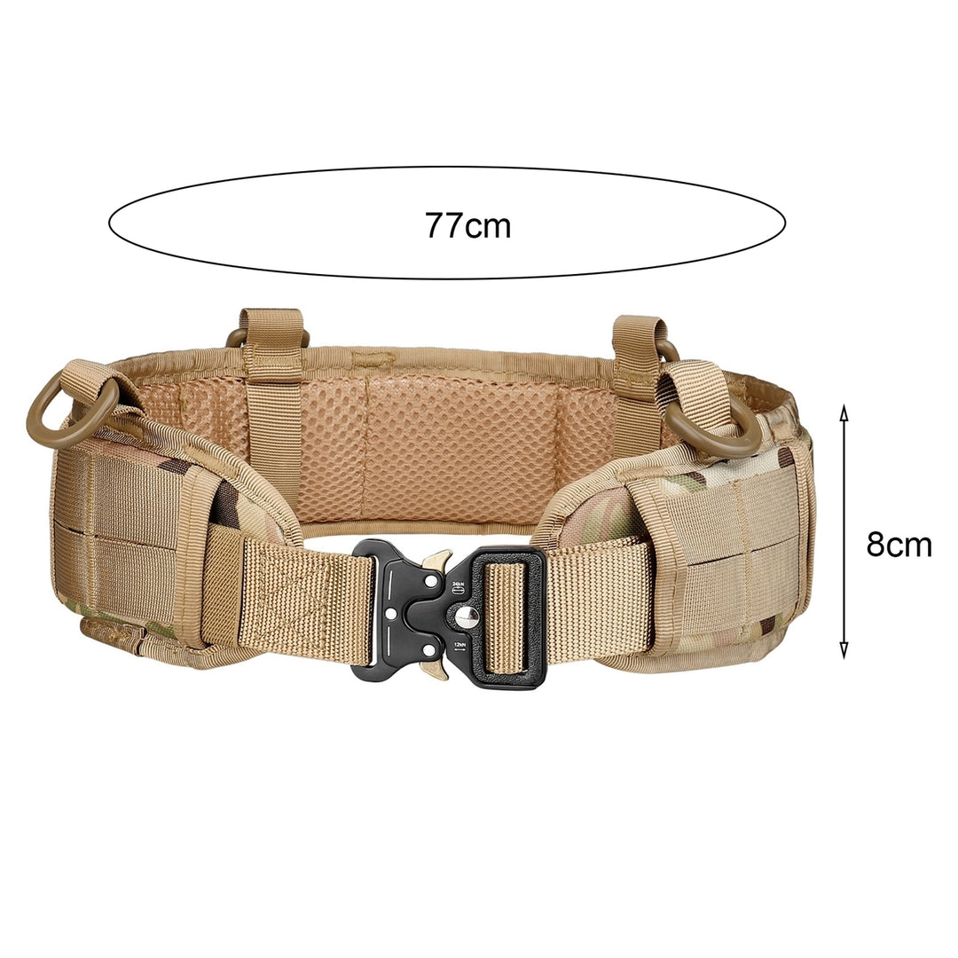 2Pcs/Set Belt Bag Set Adjustable Solid Color Mesh Buckle Good Breathability Single Circle Outdoor Work Waist Belt for Image 6
