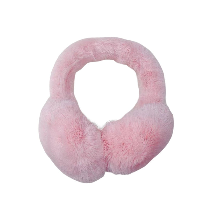 Solid Color Elastic Non-slip Cute Unisex Earmuffs Winter Soft Thickened Plush Headband Ear Warmer Image 1