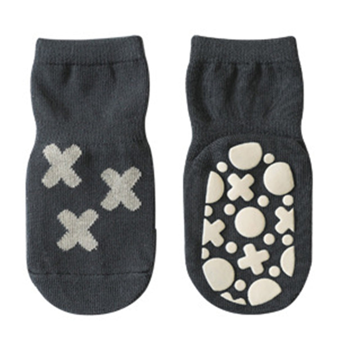 1 Pair Toddler Socks Super Soft Wear-Resistant Cotton Non-Slip Baby Floor Solid Socks for Home Image 6