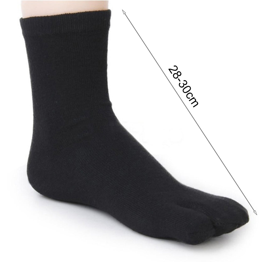 1 Pair Mid-tube Anti-skid Solid Color Unisex Socks Japanese Style Split 2 Toe Tabi Socks Image 8