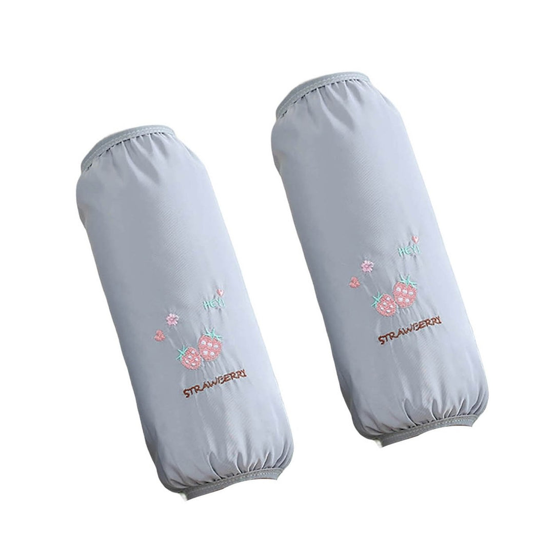 1 Pair Cleaning Sleevelets Waterproof Oilproof Anti Fouling Protective Non-falling Painting Lengthen Image 1
