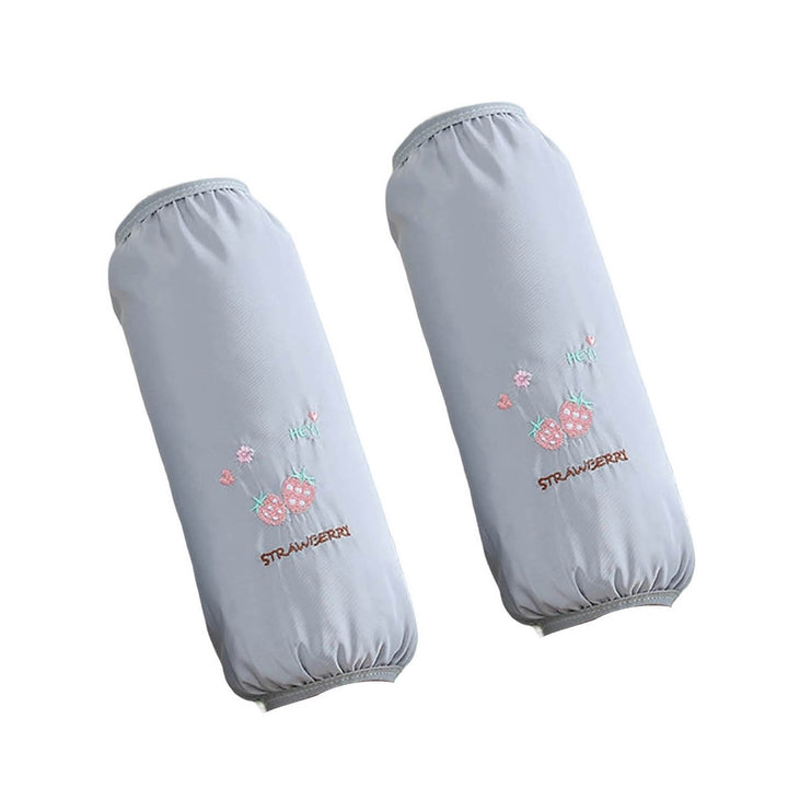 1 Pair Cleaning Sleevelets Waterproof Oilproof Anti Fouling Protective Non-falling Painting Lengthen Image 1