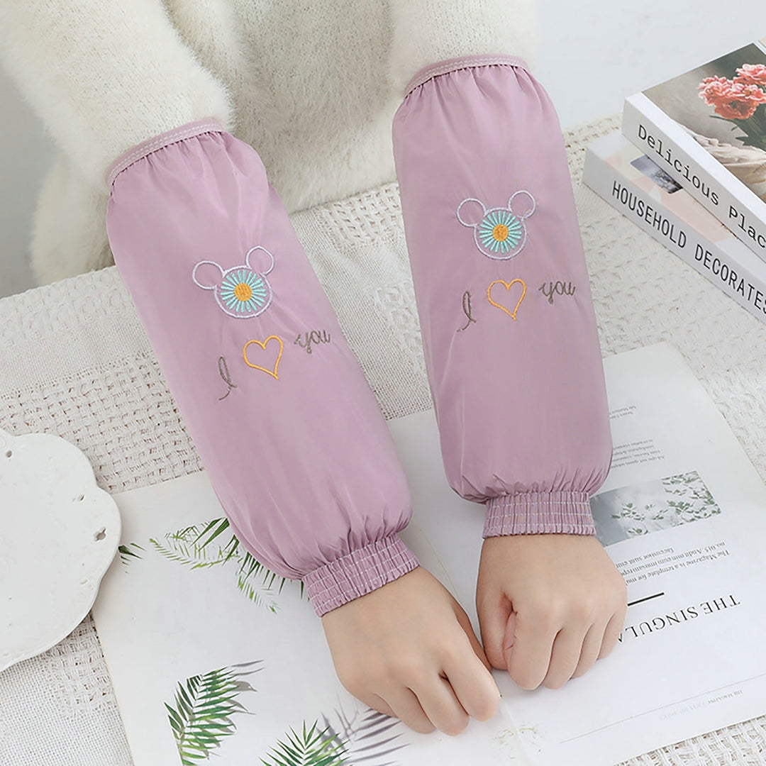 1 Pair Cleaning Sleevelets Waterproof Extended Anti-slip Oilproof Protective Protect Sleeves Image 9