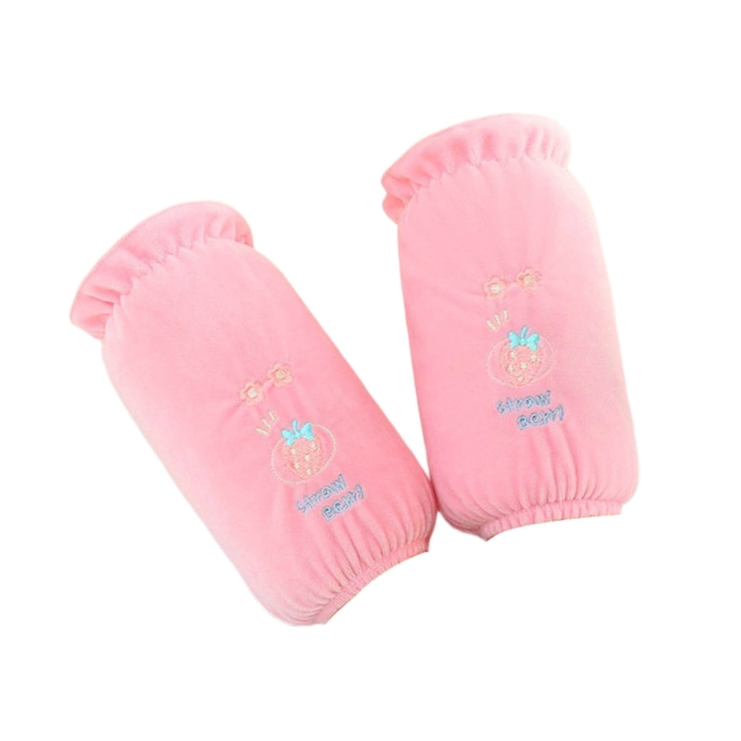 1 Pair Children Oversleeves Strawberry Flower Embroidery Anti Fouling Stain Resistant Autumn Winter Image 4