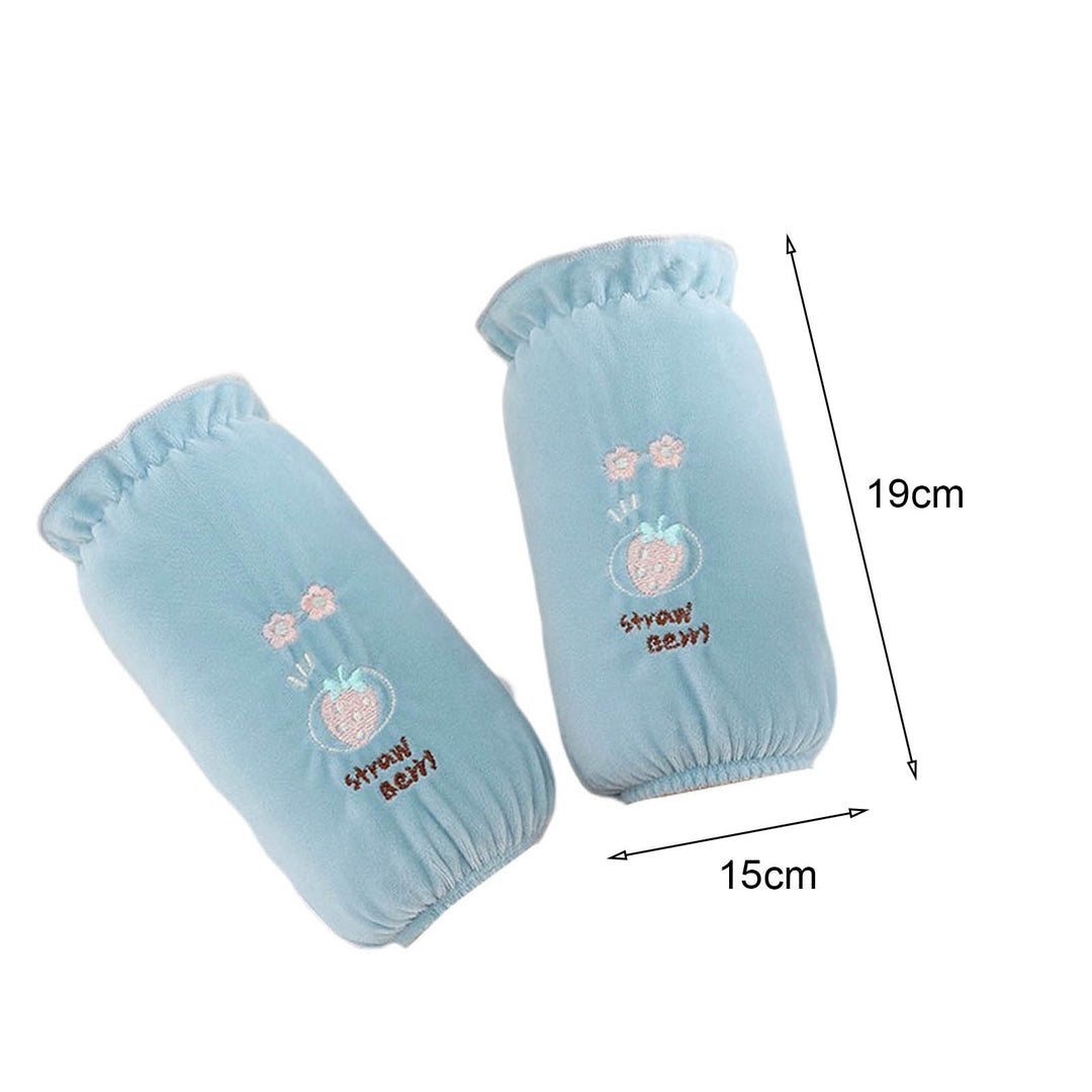 1 Pair Children Oversleeves Strawberry Flower Embroidery Anti Fouling Stain Resistant Autumn Winter Image 10