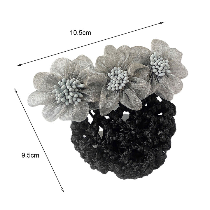 Hair Bun Net Elegant Lace Flower Hairpin Bun Cover Professional Hairstyle Hollow Out Lady Ballet Career Crochet Hairband Image 12