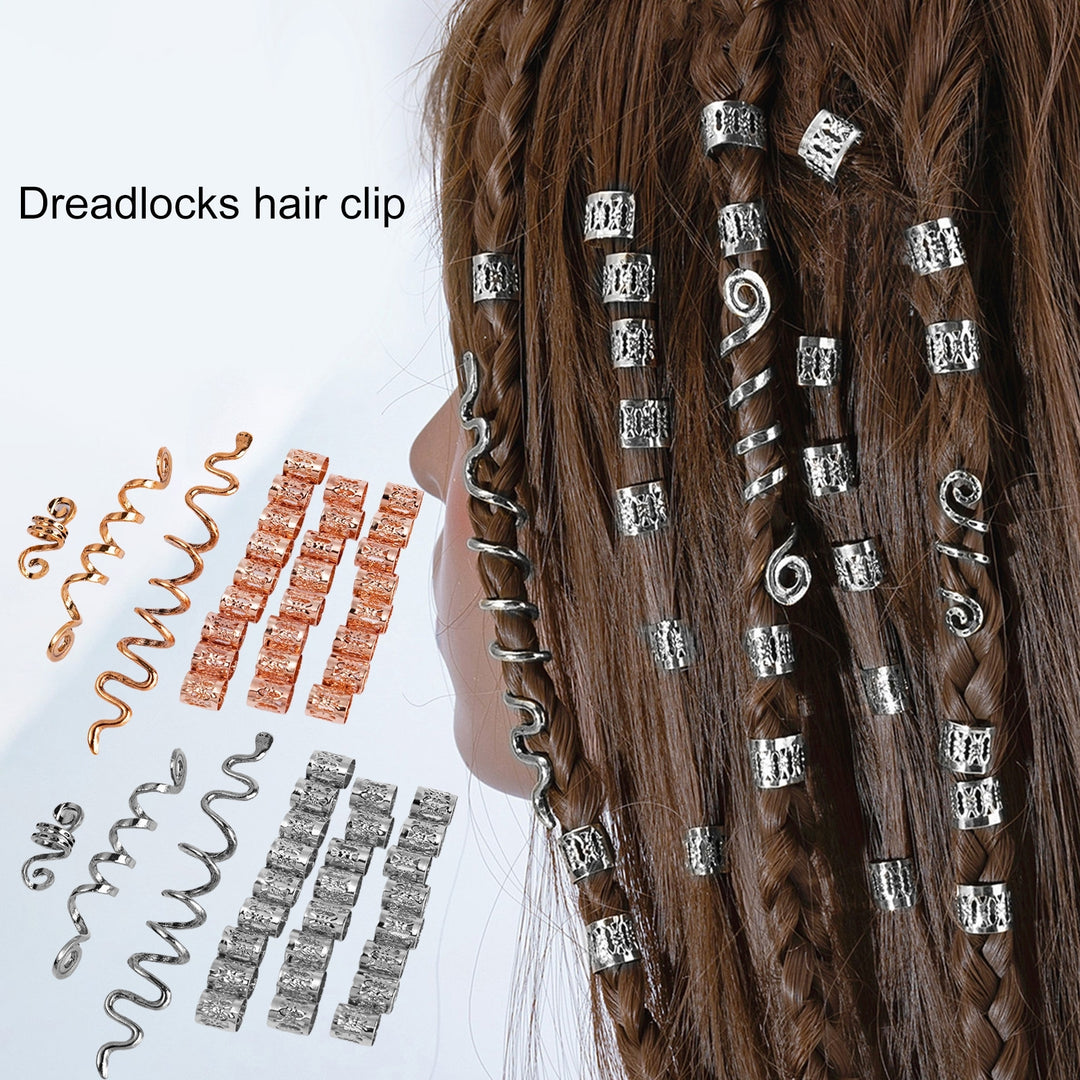 28Pcs Hair Clips Retro Style Vibrant Color High Durability Decorative Alloy Women Hair Spiral Braid Jewelry Dreadlock Image 6