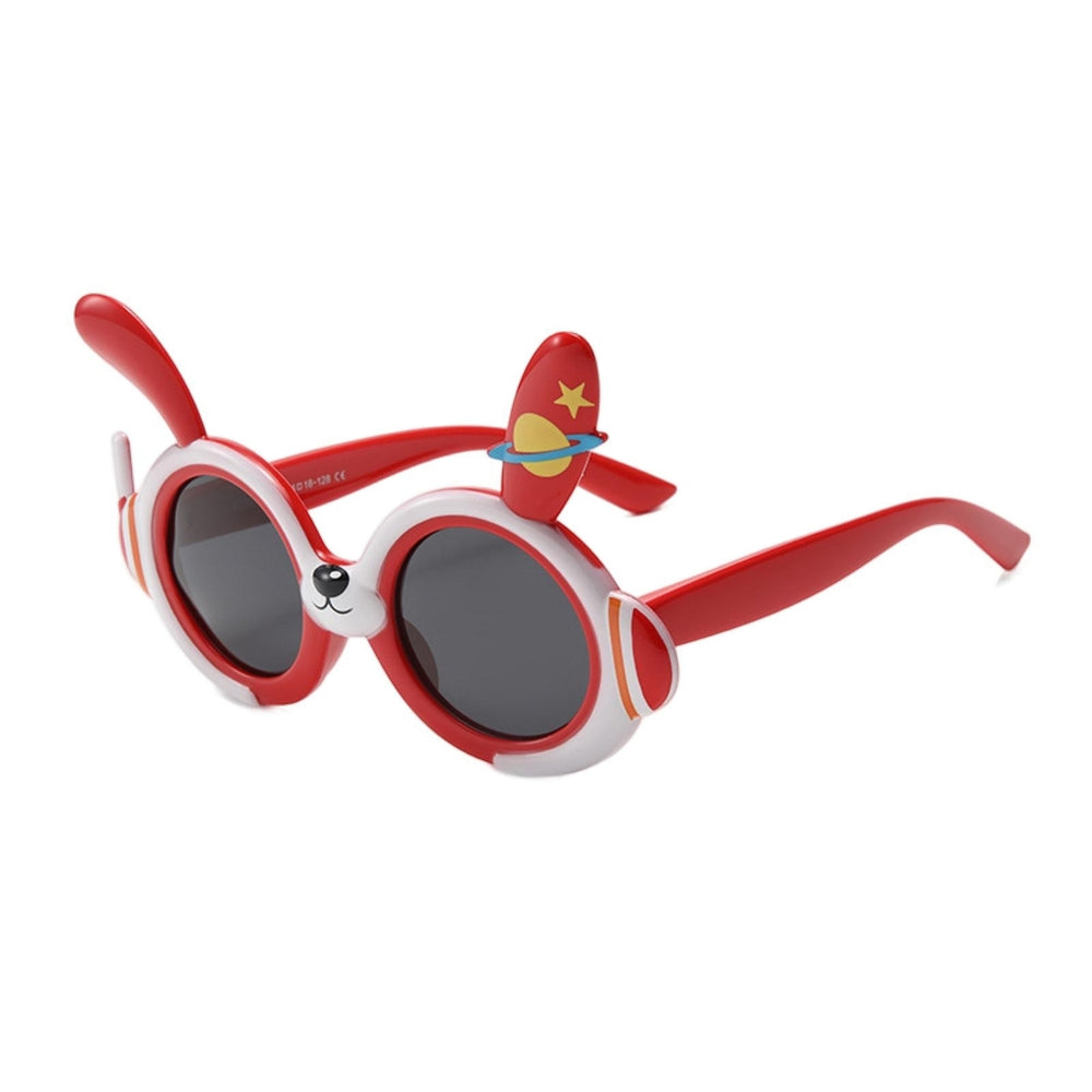 Kids Sunglasses UV400 Polarized Lens Soft Nose Pad UV Resistant Sunscreen Clear Lovely Rabbit Ears Shape Baby Sunglasses Image 2