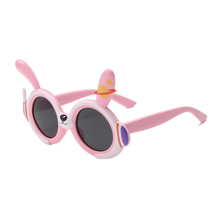 Kids Sunglasses UV400 Polarized Lens Soft Nose Pad UV Resistant Sunscreen Clear Lovely Rabbit Ears Shape Baby Sunglasses Image 6