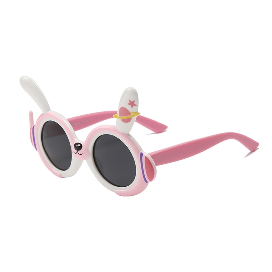 Kids Sunglasses UV400 Polarized Lens Soft Nose Pad UV Resistant Sunscreen Clear Lovely Rabbit Ears Shape Baby Sunglasses Image 8