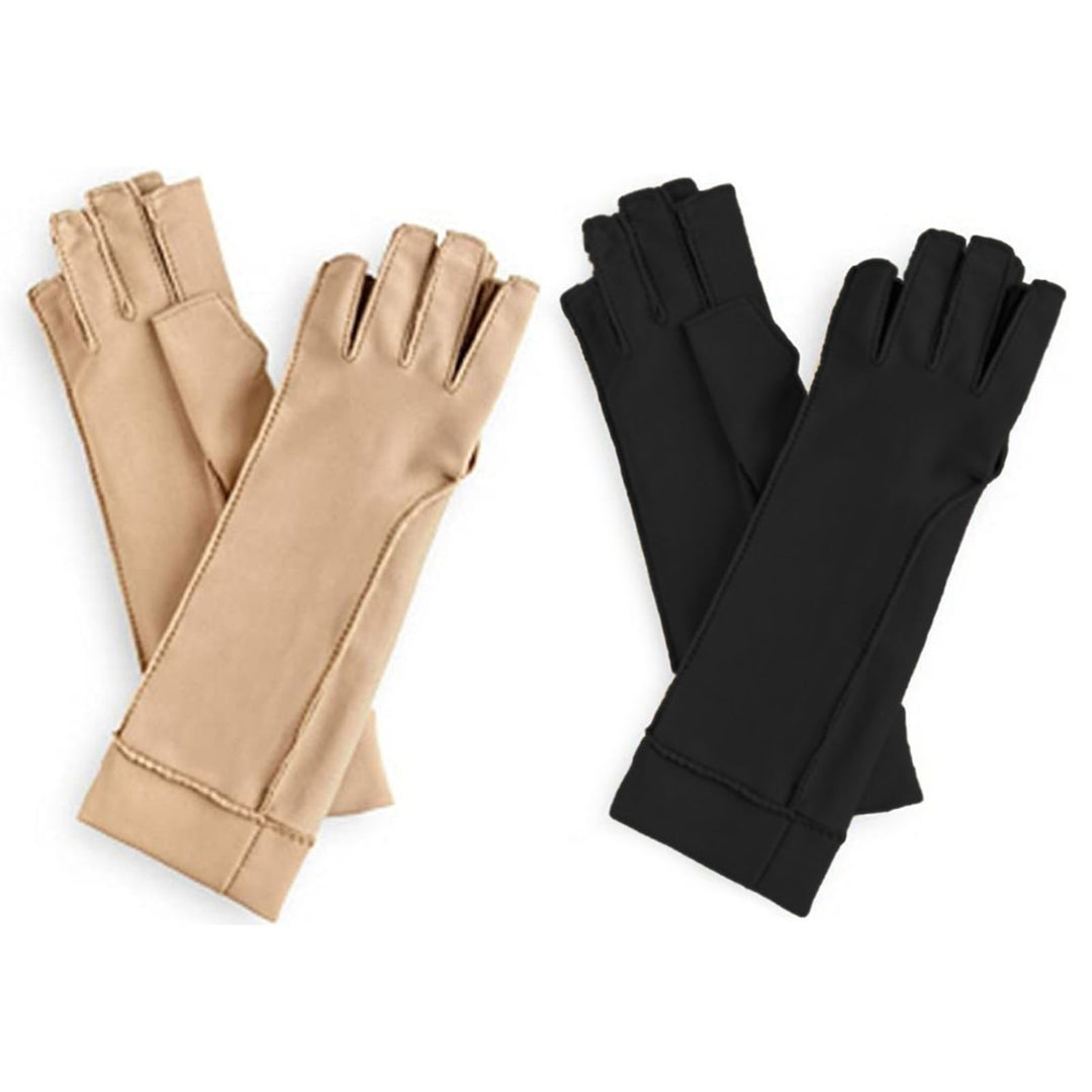 1 Pair Open Finger Balance Pressure Anti-Slip Nursing Gloves Pain Relief Healing Arthritis Compression Gloves Hand Care Image 11