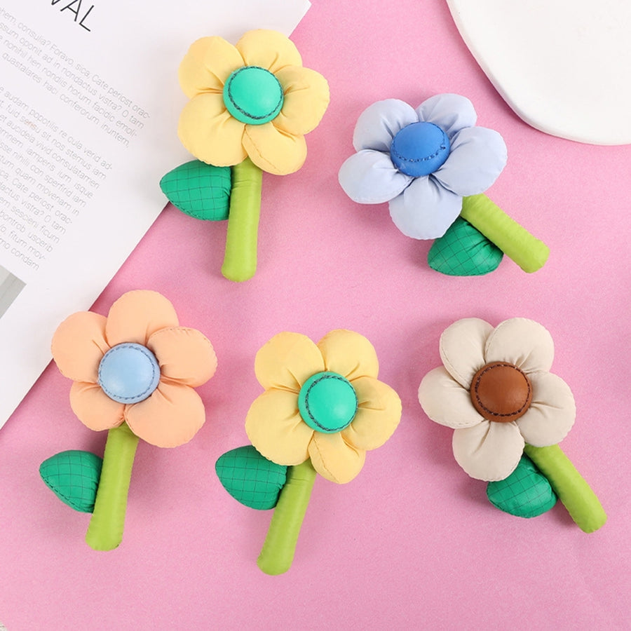 2 Pcs Clothes DIY Accessory Chubby Flower Fine Workmanship Cartoon Plant Smooth DIY Colorful Image 1