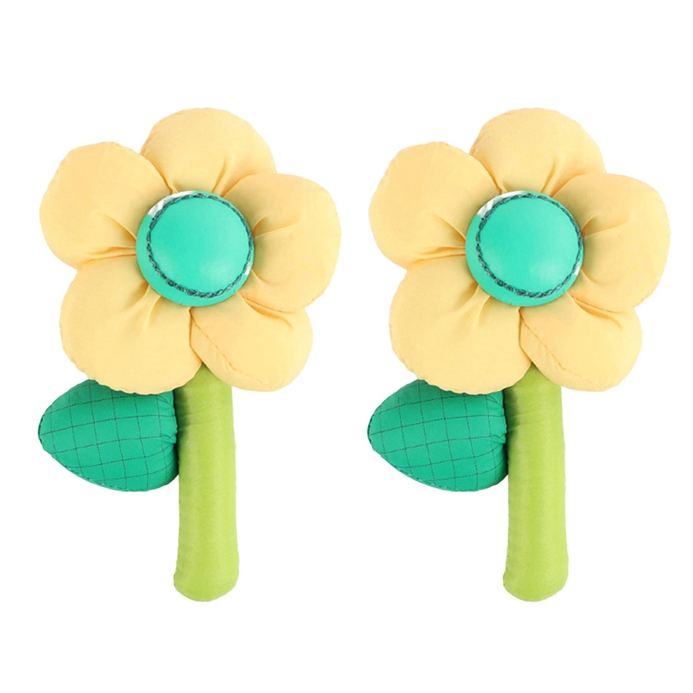 2 Pcs Clothes DIY Accessory Chubby Flower Fine Workmanship Cartoon Plant Smooth DIY Colorful Image 2