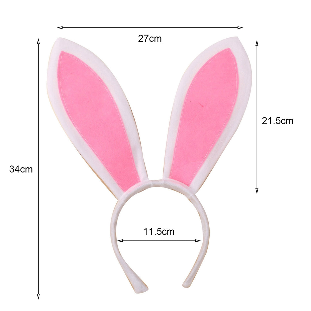 Cosplay Headband Eye-catching Soft Cosplay Costume Lightweight Cute Easter Bunny Ears Headband Hair Accessories Image 6